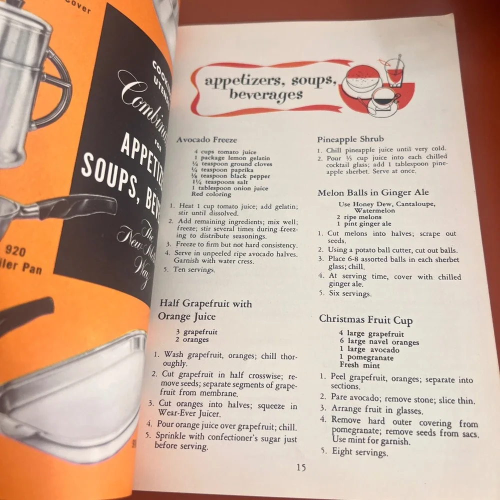 Vintage 1953 Wear-Ever New Method Cooking Instruction Book 19th Edition Cookbook
